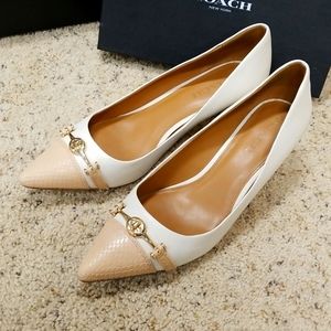 Coach Lauri pumps in Chalk/Beechwood size 11
